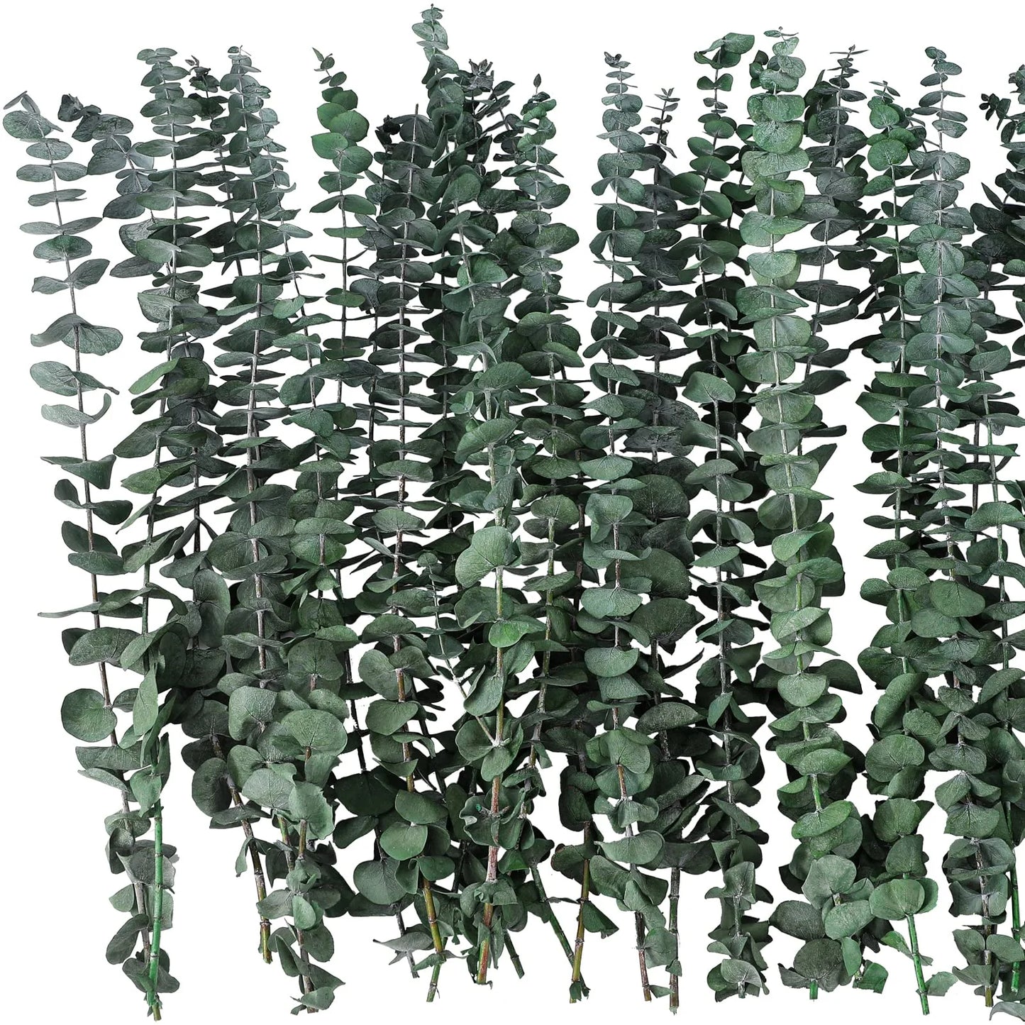 20Pcs Dried Eucalyptus Bundle 17'' Real Eucalyptus Stems - 100% Natural Fresh Eucalyptus Leaves Greenery Stems for Shower Home Decor Flower Arrangement and Wedding