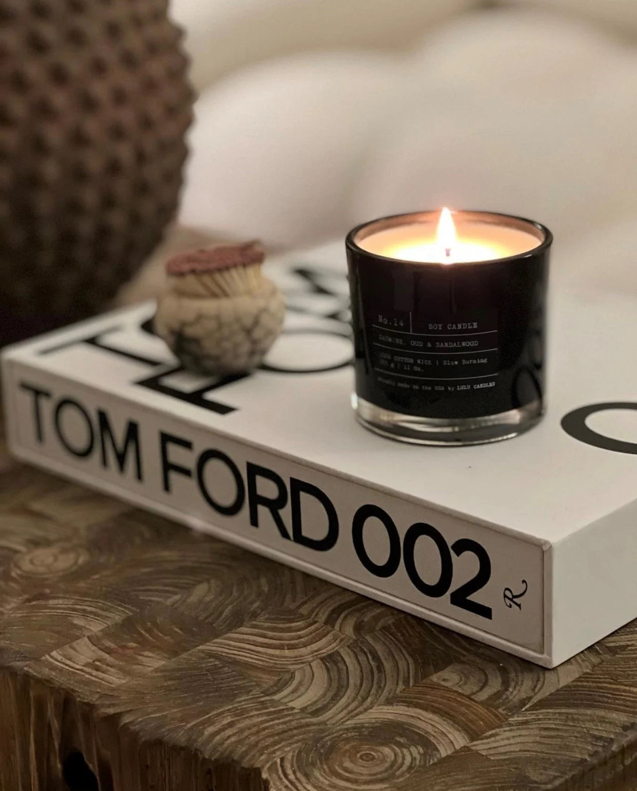 Jasmine, Oud & Sandalwood Scented Jar Candle 9 Oz.